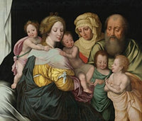 The Madonna And Child With Saints Elizabeth And Other Members Of The Holy Family
