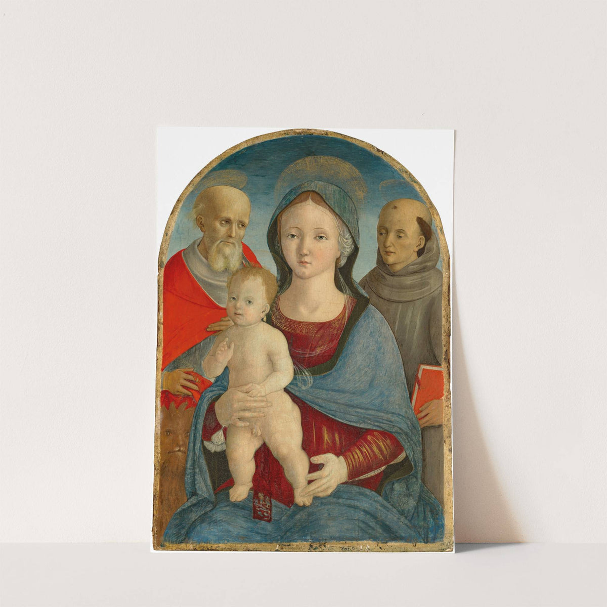 The Madonna and Child with Saints Jerome and Anthony of Padua by Pietro Di Francesco Degli Orioli