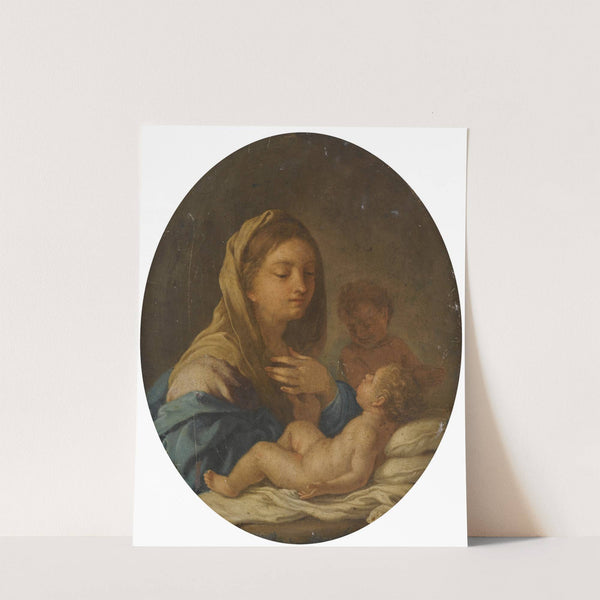 The Madonna And Child With The Infant Saint John The Baptist (1760s) by Francesco de Mura