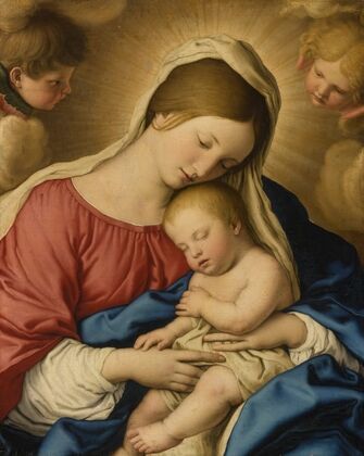 The Madonna And Child With Two Putti