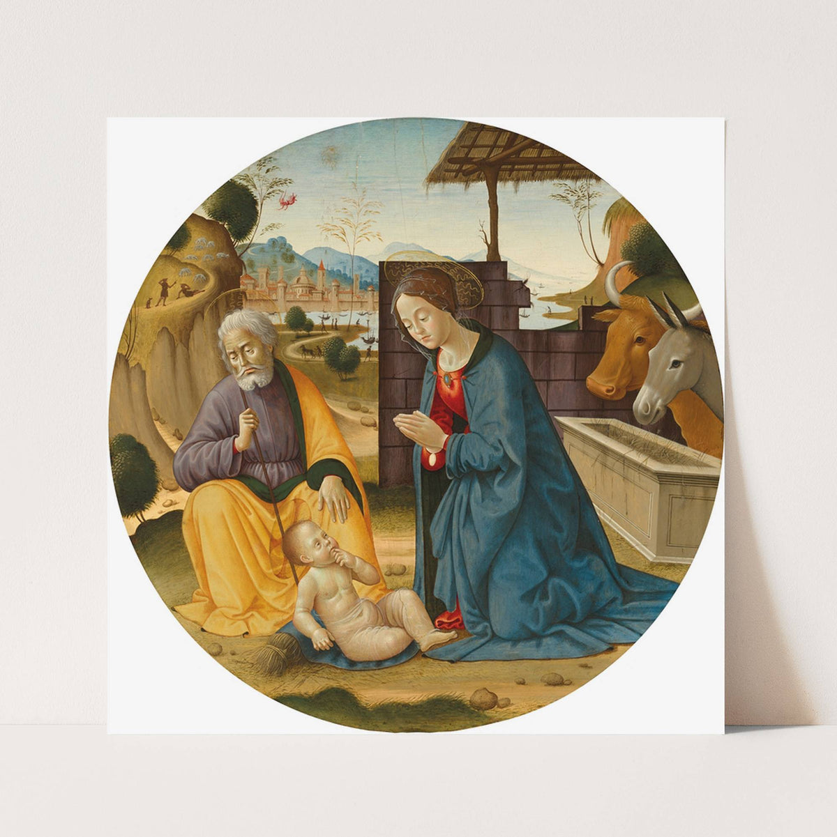 The Madonna and Saint Joseph adoring the Christ Child by Sebastiano di Bartolo Mainardi
