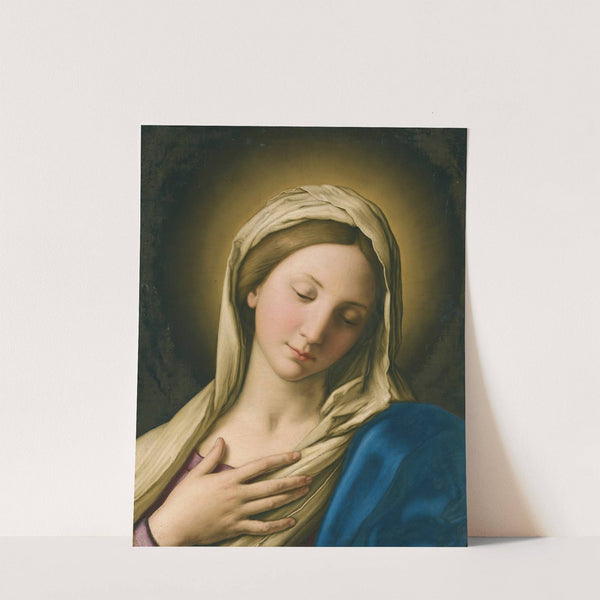 The Madonna At Prayer by Giovanni Battista Salvi da Sassoferrato