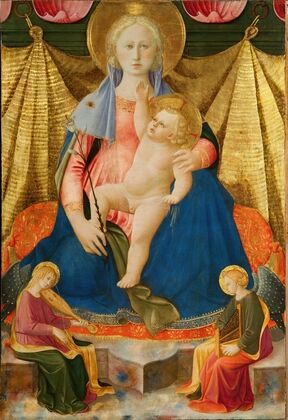 The Madonna of Humility with Two Musician Angels