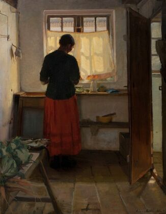 The maid in the kitchen