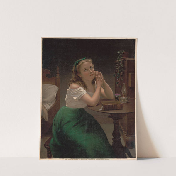The maiden’s prayer by Louis Prang & Co.