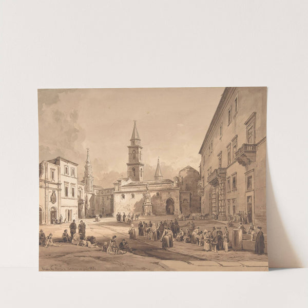 The Main Square in Andria (Bari) (1803–94) by Achille Vianelli