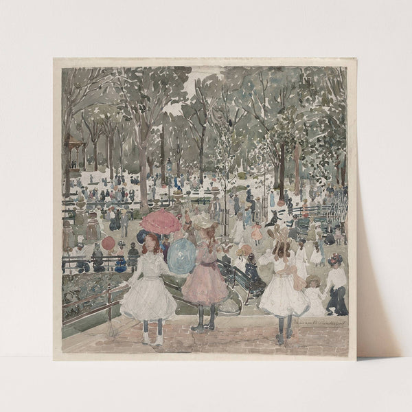The Mall, Central Park (1900-1903) by Maurice Prendergast