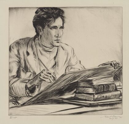 The man drawing (1933)