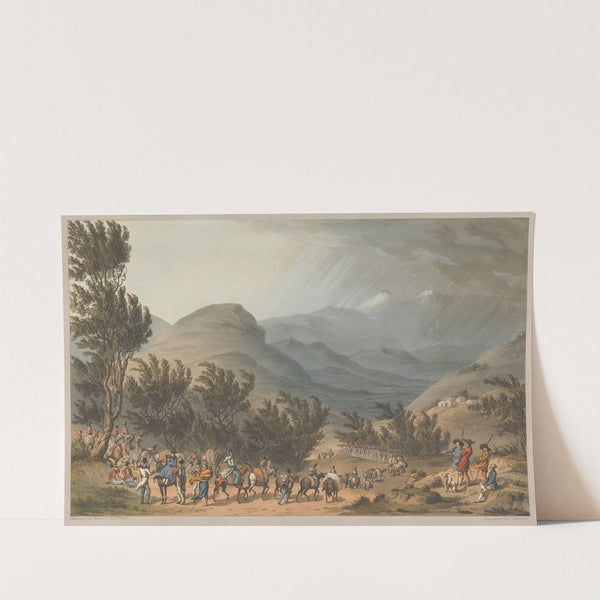 The March of the 3rd. Division through the Sierra de Estiella or de Neve, May 16, 1811 (1811) by Charles Turner