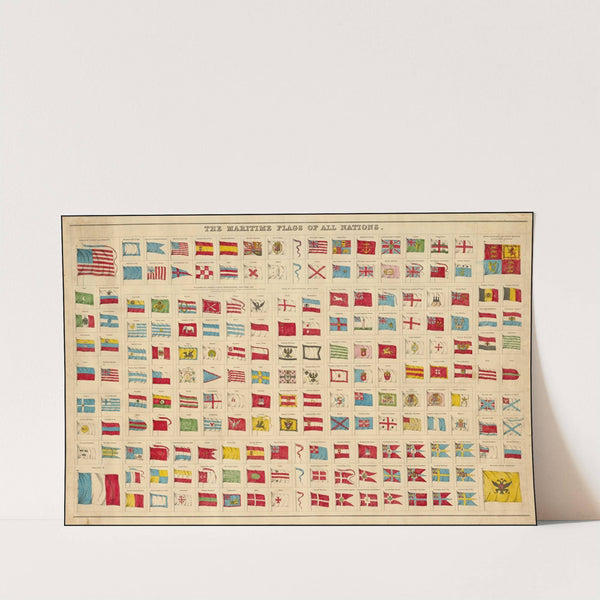 The Maritime Flags of All Nations (1851) by Charles Copley