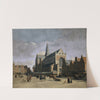 The Market Place in Haarlem (1690-1700) by Gerrit Adriaensz. Berckheyde
