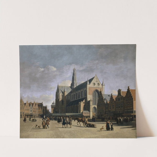 The Market Place in Haarlem (1690-1700) by Gerrit Adriaensz. Berckheyde