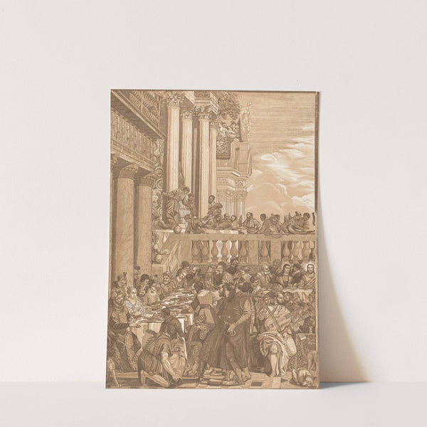The Marriage of Cana (left sheet) (after Paola Veronese) (1740) by John Baptist Jackson