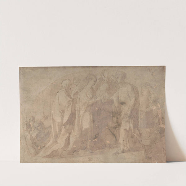 The Marriage of the Virgin (Lunette) (1580–1600) by Giorgio Picchi the Younger