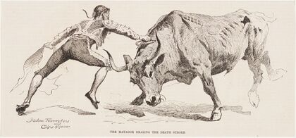 The matador dealing the death stroke (1889)