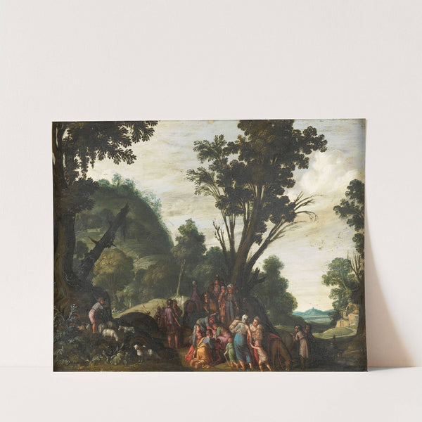 The Meeting of Jacob and Esau (Genesis 33) by Jacob Symonsz. Pynas