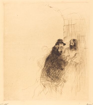 The Meeting under the Arch (second plate)
