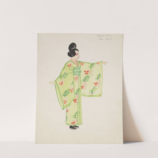 The Mikado: Chorus #10 Miss Woods (1934-1943) by Maxine Borowsky