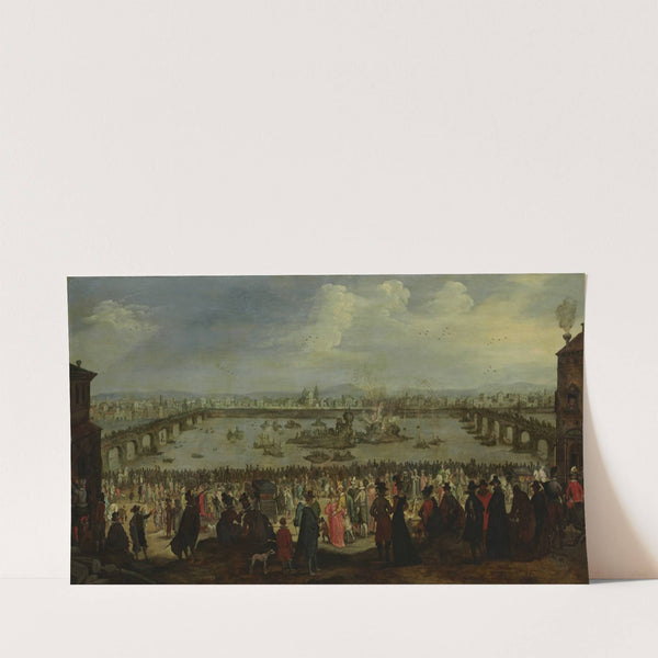 The Mock Battle between the Weavers&#8217; and the Dyers&#8217; Guilds on the Arno in Florence on 25 July 1619 (after 1619) by Dutch Master