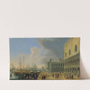 The Molo, Venice, Looking West (ca. 1709) by Luca Carlevarijs