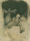 The moment her shadowy form met his view he…made one grasshopper spring to the door–and was gone!