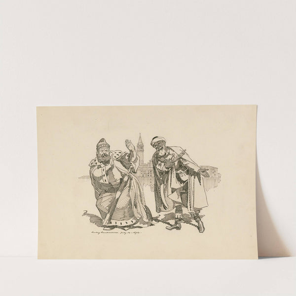 The moor and the king [Titus Andronicus] (1892) by Edward Linley Sambourne