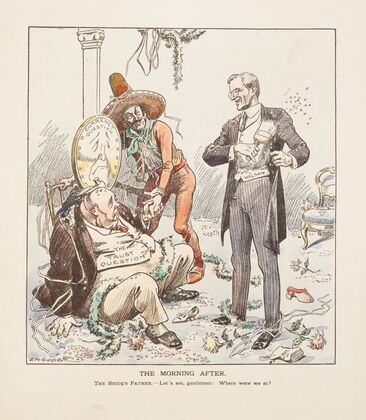 The Morning After. The bride’s father – Let’s see, gentlemen; Where were we (1913)