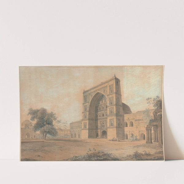 The Mosque at Juanpore Built by Sultan Hussain Sherki (1789) by William Daniell