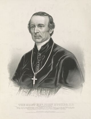 The most Rev. John Hughes, D.D.; first archbishop of New York (1864)