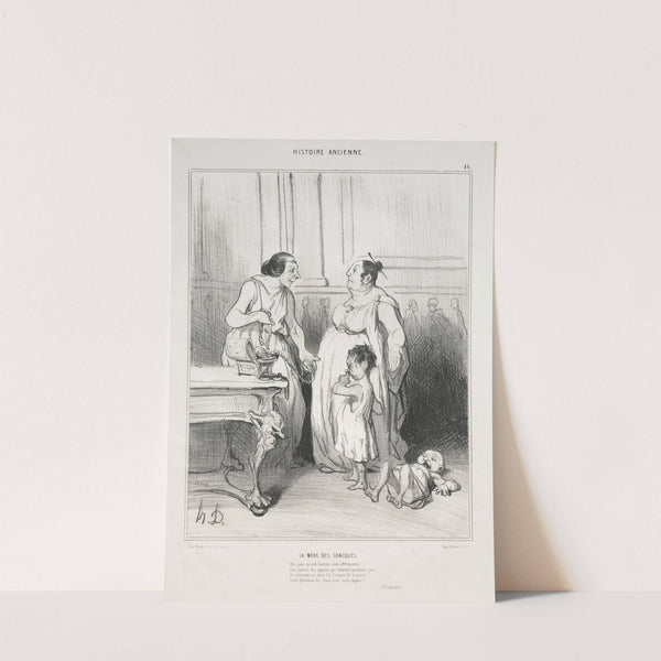 The Mother of the Gracchi (1842) by Honoré Daumier