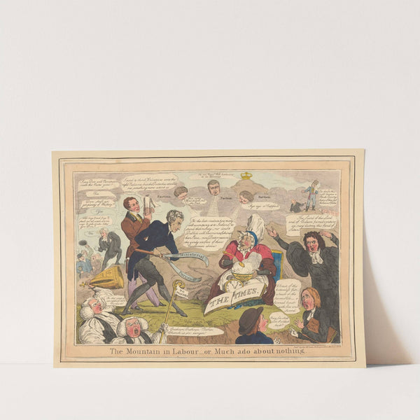 The mountain in labour – or, much ado about nothing. (1829) by Robert Seymour