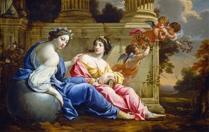 The Muses Urania and Calliope (C. 1634)