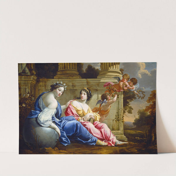 The Muses Urania and Calliope (C. 1634) by Follower Of Simon Vouet