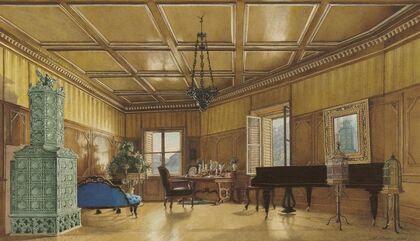 The Music Room of Archduchess Margarete, Princess of Saxony, in Schloss Ambras