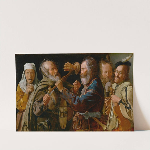The Musicians&#039; Brawl by Georges de La Tour