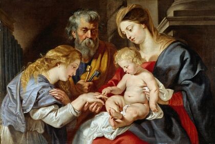 The Mystic Marriage of Saint Catherine (circa 1640)