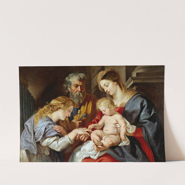 The Mystic Marriage of Saint Catherine (circa 1640) by Follower of Peter Paul Rubens