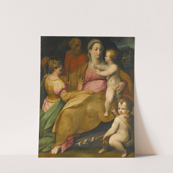 The Mystical Marriage Of Saint Catherine by Bolognese School