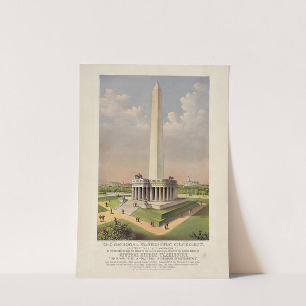 The National Washington Monument (1885) by Currier & Ives.