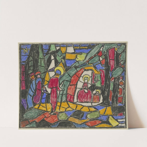 The Nativity by Adolf Hölzel