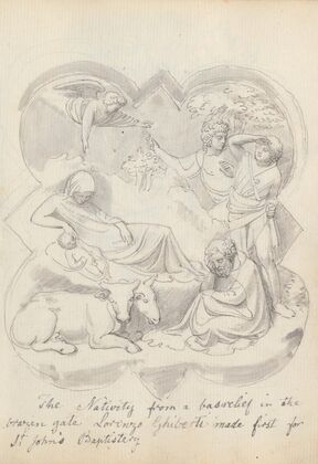 The Nativity, from Lorenzo Ghiberti’s Baptistery Doors, Florence