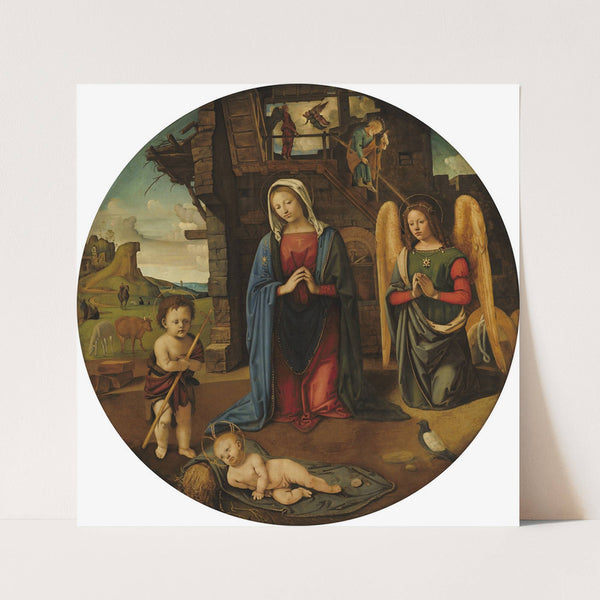 The Nativity with the Infant Saint John (c. 1495-1505) by Piero di Cosimo