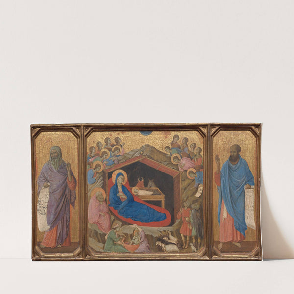 The Nativity with the Prophets Isaiah and Ezekiel (1308-1311) by Duccio di Buoninsegna