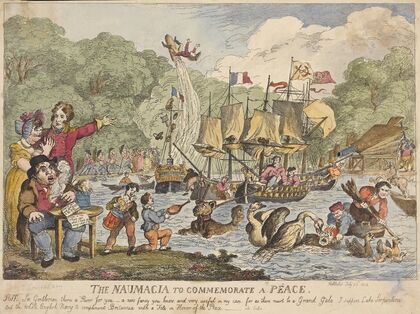 The Naumacia to commemorate a peace (1814)