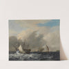 The Navy&#039;s Man-of-War &#039;Amsterdam&#039;off the Westerlaag on Y at Amsterdam by Nicolaas Baur