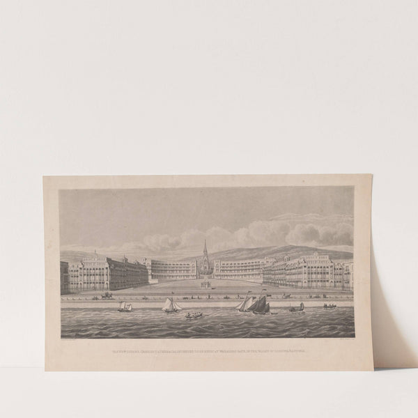 The New Square, Crescent & Terrace, Intended to Be Built at Warrior’s Gate, in the Valley of Gensing, Hastings (1820) by Alfred Adlard