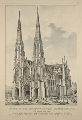 The new St. Patrick’s Cathedral. Fifth Avenue, New York (1878 - 1899)