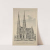 The new St. Patrick’s Cathedral. Fifth Avenue, New York (1878 - 1899) by Currier & Ives.