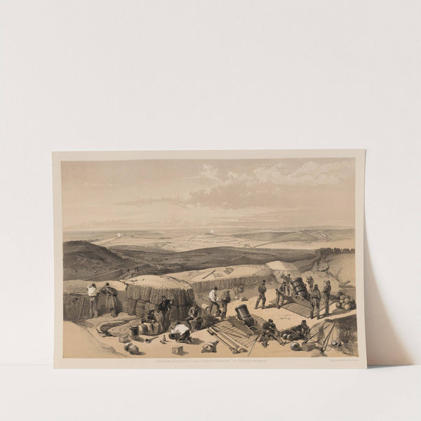 The new works at the siege of Sebastopol on the right attack – from the mortar battery on the right of Gordon’s battery (1855) by William Simpson