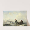 The Newa at St Petersburg (Leningrad) in the Winter by Theodor Hildebrandt
